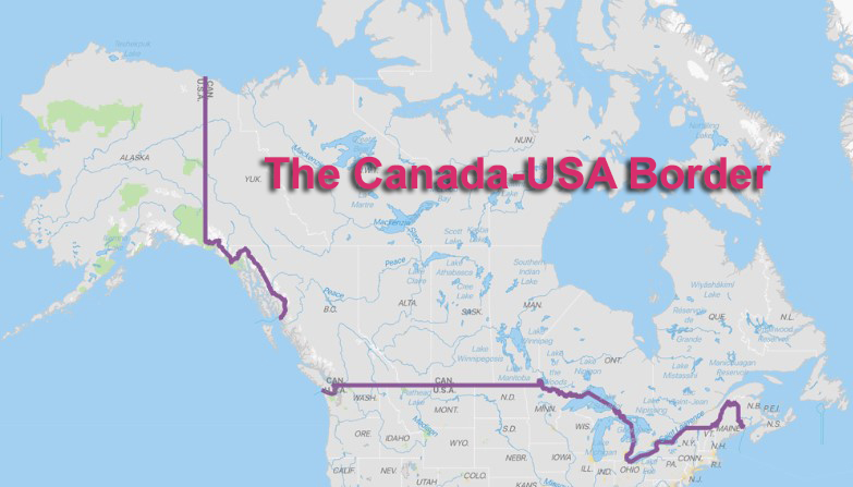 A Fronteira do Canadá com os Estados Unidos